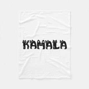 Cobertor De Velo Harris Cat Lettering Positive Funny Eleição 2024