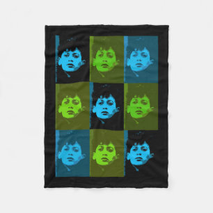 Cobertor De Velo Harris College Photo In Blues And Greens