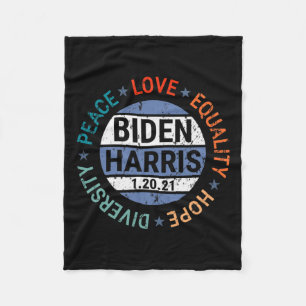 Cobertor De Velo Harris Peace Love Igualdade Esperam Diversidade em