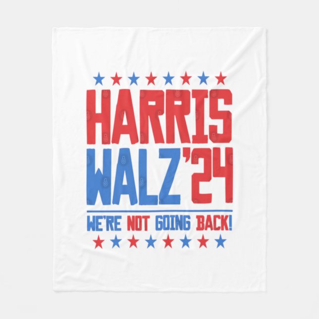 Cobertor De Velo HARRIS WALZ 2024 - Não vamos voltar (Frente)