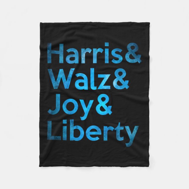 Cobertor De Velo Harris Wheimer Joy Liberty - Harris Waltz 2024 Ret (Frente)