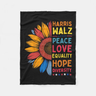 Cobertor De Velo Harris Wheimer Peace Love Igualdade Esperam divers