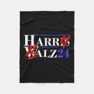 Cobertor De Velo Harry B 2024 Funny Kamala Harris E Tim W 2024