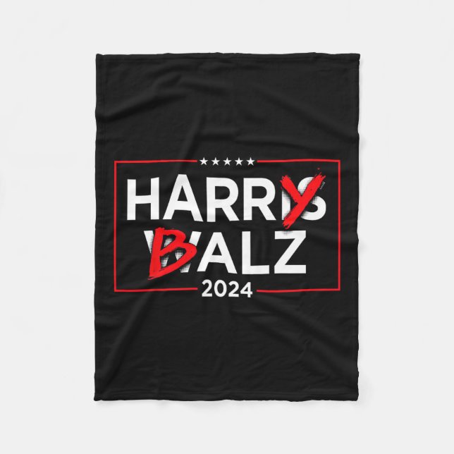 Cobertor De Velo Harry B Kamala Harris E Tim W 2024 (Frente)