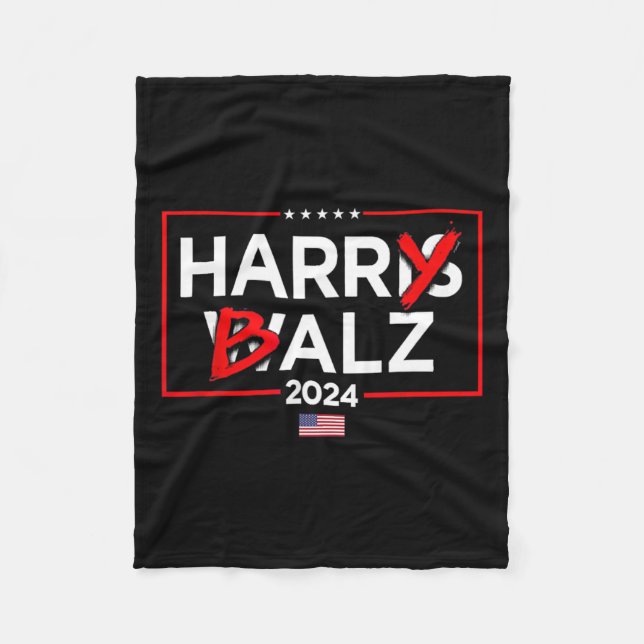 Cobertor De Velo Harry Bheimer Harris 24 Kamala Harris Para Preside (Frente)
