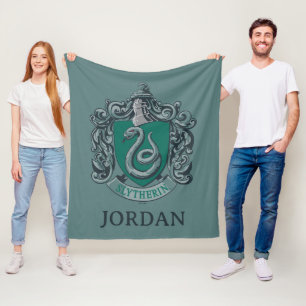 Cobertor De Velo Harry Potter Brasão de Slytherin Verde