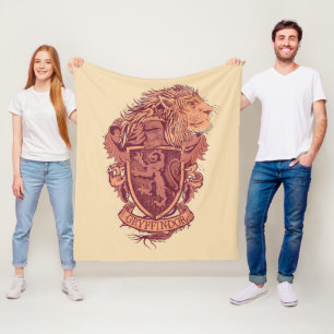 Cobertor De Velo Harry Potter Brasão do Leão da Gryffindor
