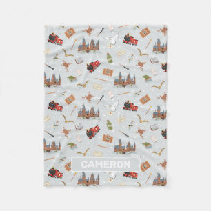 Cobertor De Velo Harry Potter Cartoon Hogwarts - Padrão