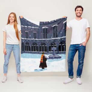 Cobertor De Velo HARRY POTTER™ & Hedwig no pátio de HOGWARTS™