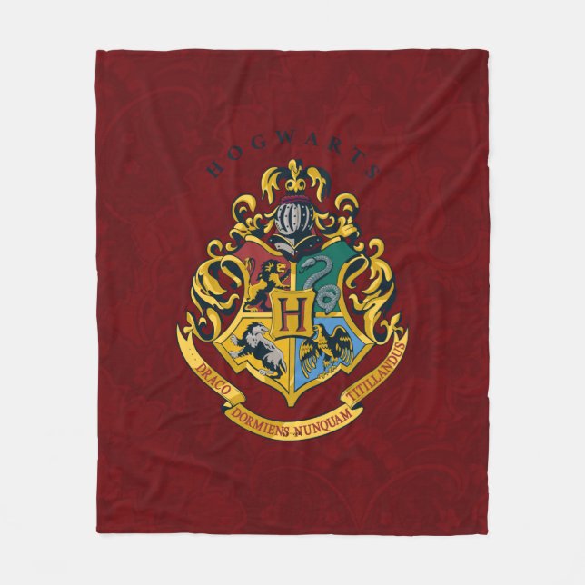 Cobertor De Velo Harry Potter | Hogwarts Crest - Full (Frente)