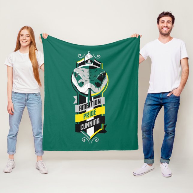 Cobertor De Velo Harry Potter | SLYTHERIN™ House Traços Sigil (In Situ)