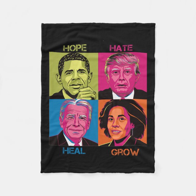 Cobertor De Velo Hate Heal Cultivou Kamala Harris Gatinhas Para Pre (Frente)