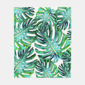 Cobertor De Velo Hawaii Monstera Leaf Tropical Greenery Modern