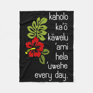 Cobertor De Velo Hawaiian Hula Dance Uwehe do Hibiscus Flower