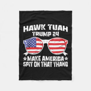 Cobertor De Velo Hawk Tuah Funny Viral Humor Meme Girl 24 Tua