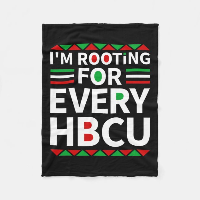Cobertor De Velo Hbcu Black History Pride Historic Black College (Frente)