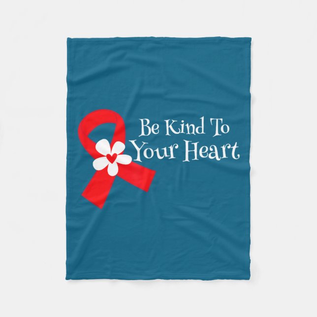 Cobertor De Velo Heart Disease Awareness Shirt Heart Health Month  (Frente)