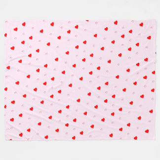 Cobertor De Velo Heart Fleece Blanket