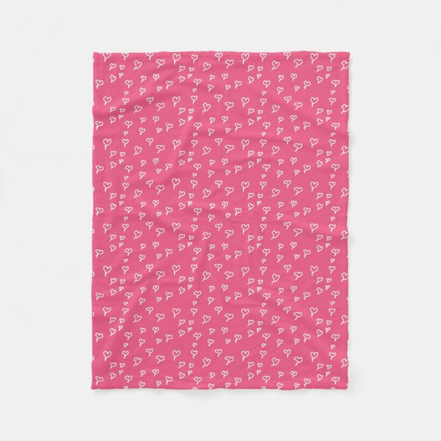 Cobertor De Velo Heart Fleece Blanket (Frente)