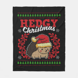 Cobertor De Velo Hedgehog Christmas Ugly Christmas Xmas Gift