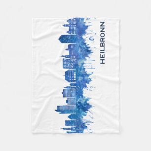Cobertor De Velo Heilbronn Germany Skyline Blue