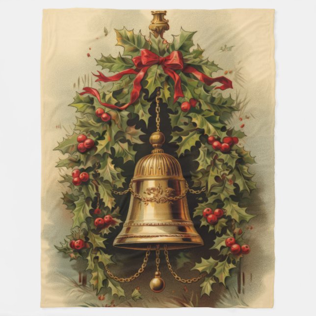 Cobertor De Velo Heirloom Harmonia Festiva Bolsa de Natal (Frente)