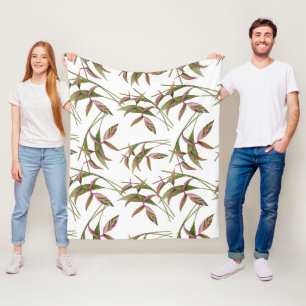 Cobertor De Velo Heliconia Fleece Blanket