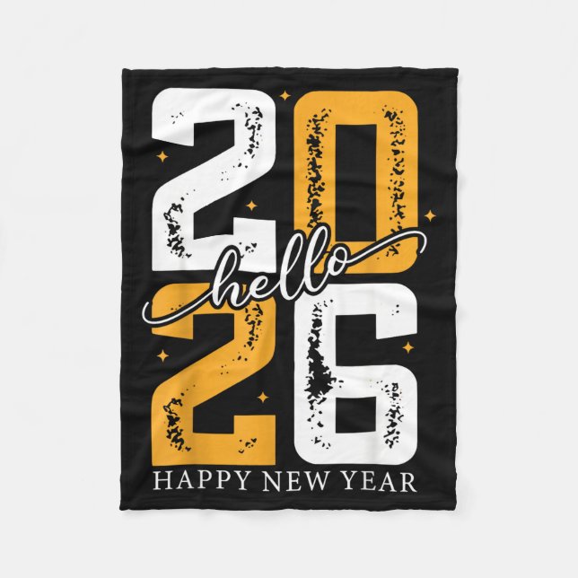 Cobertor De Velo Hello 2026 Happy New Year 2026 New Year's Eve Part (Frente)