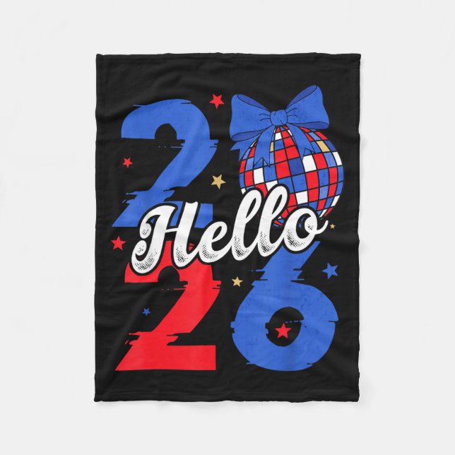 Cobertor De Velo Hello 2026 Happy New Year 2026 New Year's Eve Part (Frente)