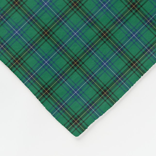 Cobertor De Velo Henderson Clan Bright Green e Blue Tartan (Quina)