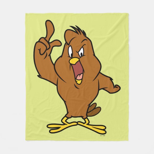 Cobertor De Velo Henery Hawk Gritando (Frente)