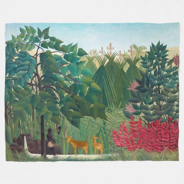 Cobertor De Velo Henri Rousseau - A Quebra d'Água (Frente (Horizontal))