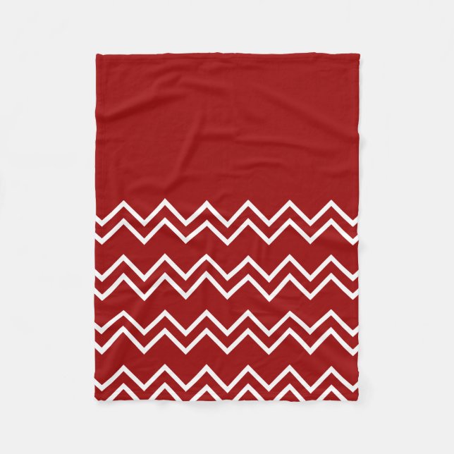 Cobertor De Velo Herbstfarben rot und weiß (Frente)