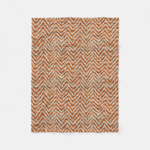 Cobertor De Velo Herringbone laranja