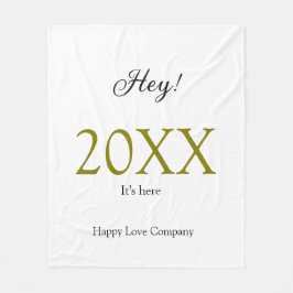 Cobertor De Velo Hey it's new year add year gold black simple. Mini