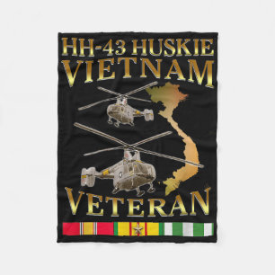 Cobertor De Velo Hh 43 Huskie Helicopter Vietnam Veteran Hh- 43 Vie