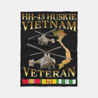 Cobertor De Velo Hh 43 Huskie Helicopter Vietnam Veteran Hh- 43 Vie