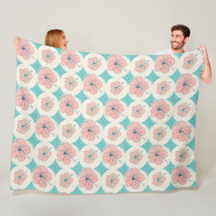 Cobertor De Velo Hibiscus - Flower Power Decor Blossoms 1
