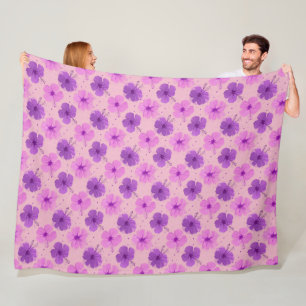 Cobertor De Velo Hibiscus - Flower Power Decor Blossoms 4