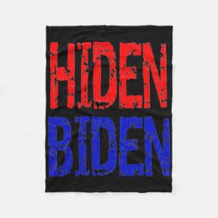Cobertor De Velo Hiden Biden Joe Sonolento Engraçado Pró-Trump Anti