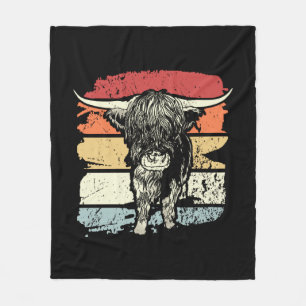 Cobertor De Velo Highland Cow Highland Cows Retro