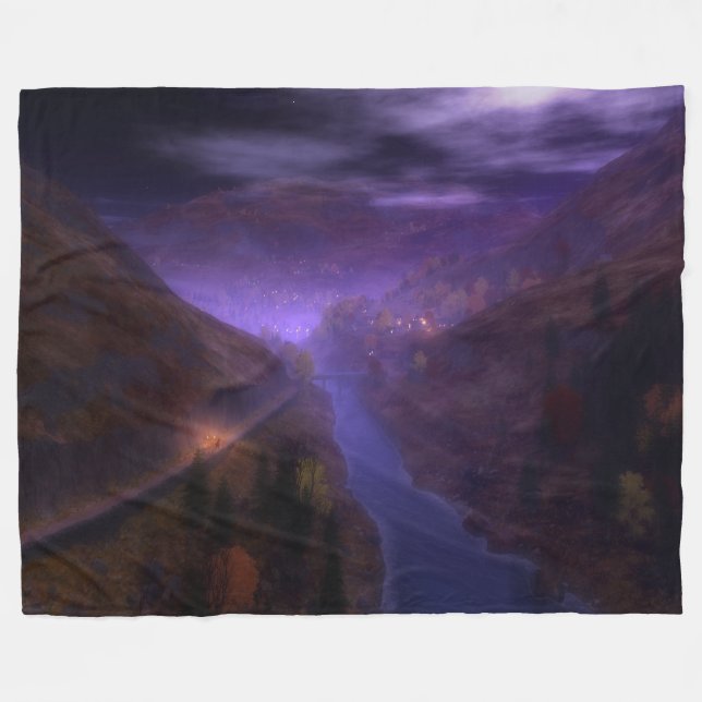Cobertor De Velo Highland Home Lights Fleece Blanket (Frente (Horizontal))