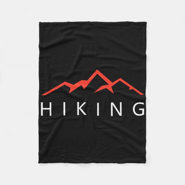 Cobertor De Velo Hiking Mountains Cool Hiker  (Frente)