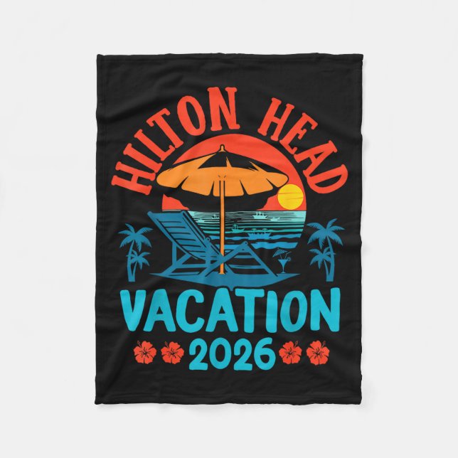 Cobertor De Velo Hilton Head South Carolina 2026 Family Vacation Be (Frente)
