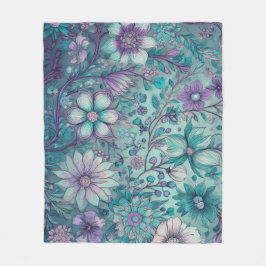 Cobertor De Velo Hippie Blues Fleece Blanket