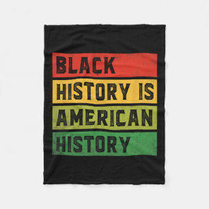 Cobertor De Velo História Negra É História Americana Bhm Prid Afric