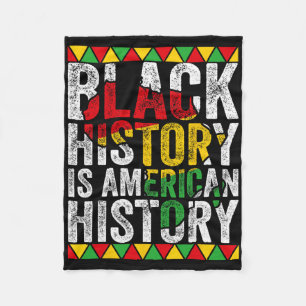 Cobertor De Velo História Negra É História Americana Patriótica Áfr