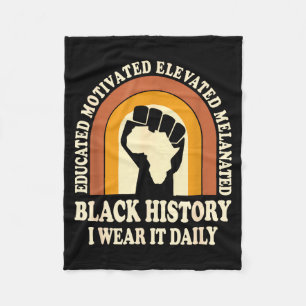Cobertor De Velo História Negra Eu Uso Diariamente Punho Orgulho Me