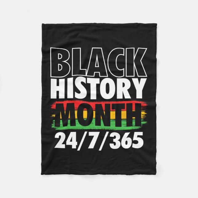 Cobertor De Velo História Negra Mês - Dia do Mlk Raízes Civis Afric (Frente)