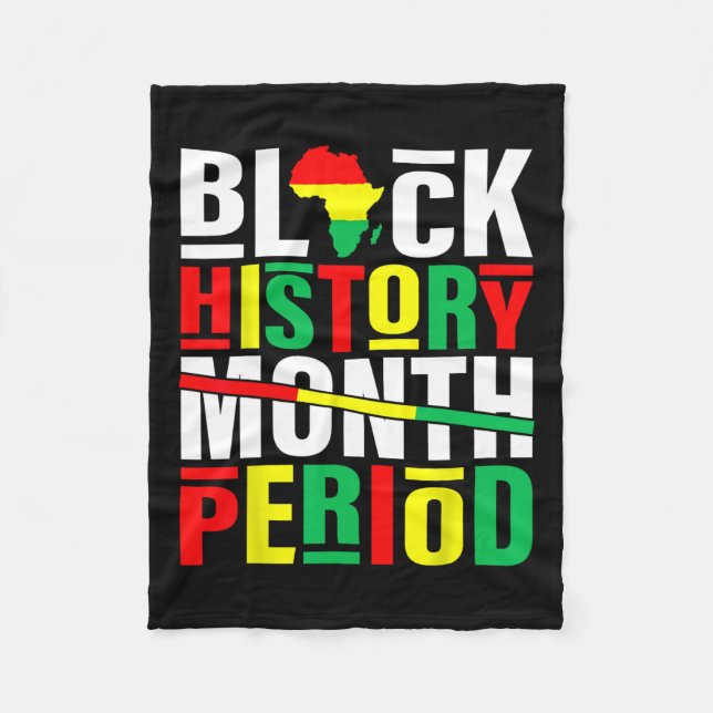 Cobertor De Velo História Negra Mês do Período Negro Africano-Ameri (Frente)